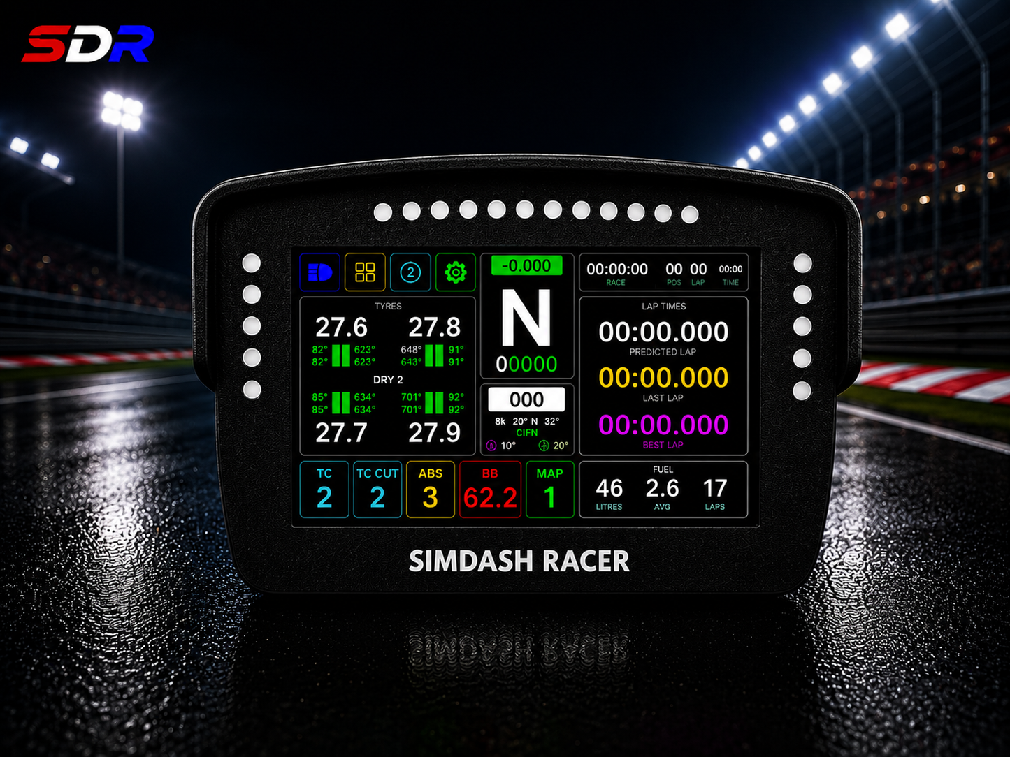Simracing DDU Dashboard USB  IPS 7" HD SIMHUB