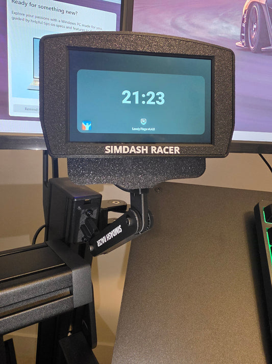 Sim Racing Dashboard Mount cockpit - Adjustable Articulated Bracket for Display Screen
